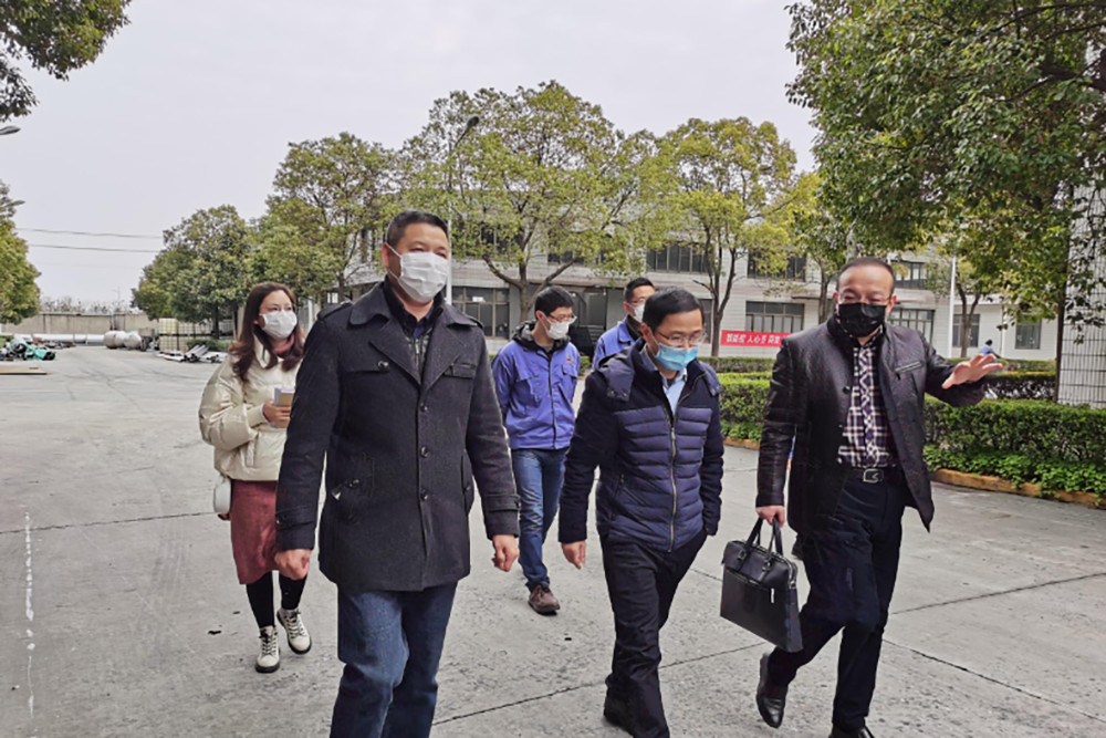 The leaders of the district ecological environment Bureau came to our company to supervise and guide environmental protection and epidemic prevention and control work